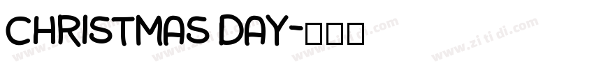 Christmas Day字体转换